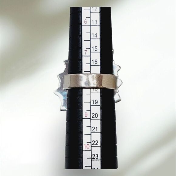 Handmade Adjustable Sterling Silver 925 Lapis Coral Pearl Statement Ring S7 - Picture 8 of 12